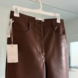 Wilfred Chocolate Leather Trousers